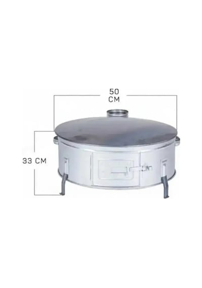 50 Cm Ekmek-yufka-katmet-gözleme Tandırı Üst Sacı Çıkalı Çift Sac