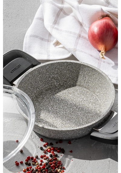 Emsan Fortis Granit 6 Parça Sahan Set Gri Gri