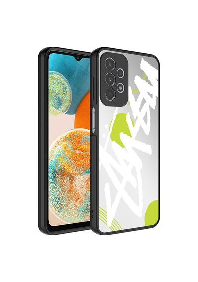 Samsung Galaxy Uyumlu A23 Kılıf Aynalı Desenli Kamera Korumalı Parlak Zore Mirror Kapak