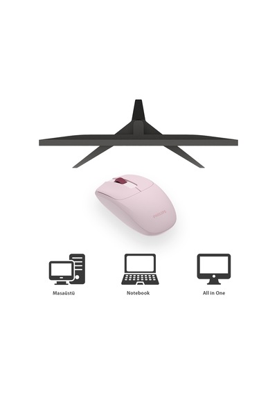 Philips SPK7398 Kablosuz 1600 DPI 3 Tuşlu Optik Sessiz Mouse