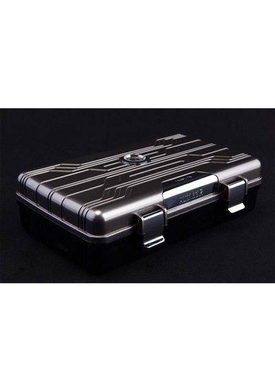 Parmida Gümüş Seyahat Tipi Humidor Puro Kutusu - Tr5487