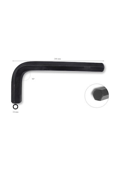 Ceta Form 24 mm L Kısa Allen (Alyan) Anahtar L/24