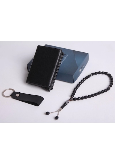 Ozka Leather Collection Kişiye Özel Yeni Trend Mıknatıslı Otomatik Mekanizmalı Cüzdan - Anahtarlık Ve Tespih