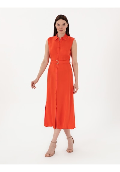 Pierre Cardin Kadın Kırmızı Elbise Dokuma 50306939-vr030 Kırmızı