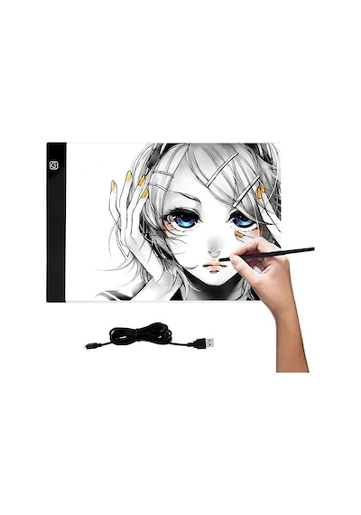 Valkyrie Mddg Led Işıklı A4 Boy Çizim Kopyalama Eskiz Çizim Ultra İnce Çizim Tablet