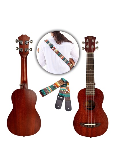 Fourtune Raya UKS-21MN Soprano Ukulele Maun Hakiki Ağaç (ÖZEL SERİ)