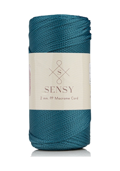 2 Mm - 200 Gr Polyester Makrome Ipi Petrol Mavisi 230 M Polyester Makrome Ip Supla Ip Ve Çanta Ipi