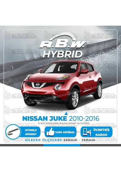 Nissan Juke Ön Silecek Takımı (2010-2016) RBW Hibrit