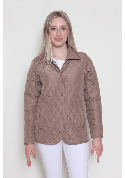 CottonCool Kadın Bej Baharlık Kapitone Mont