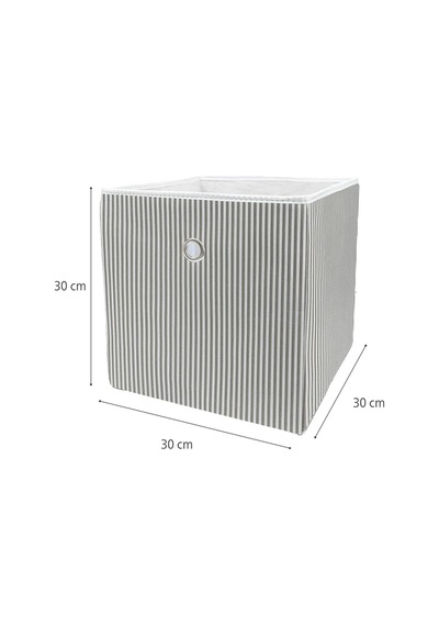 Raf Düzenleyici 30 X 30 X 30 Cm Organizer Kumaş Saklama Kutusu Kumaş 30 X 30 Gri Tr Diğer