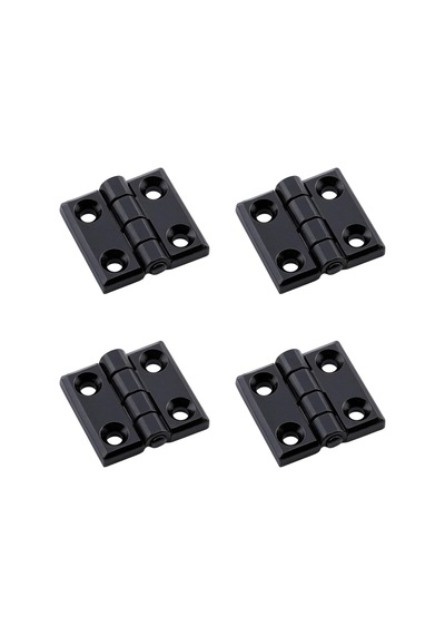 Siyah Metal 4 Adet Set Yaprak Menteşe 30x30mm Dayanıklı Mobilya Kapı Dolap Çekmece Kapak Aksesuar Diğer
