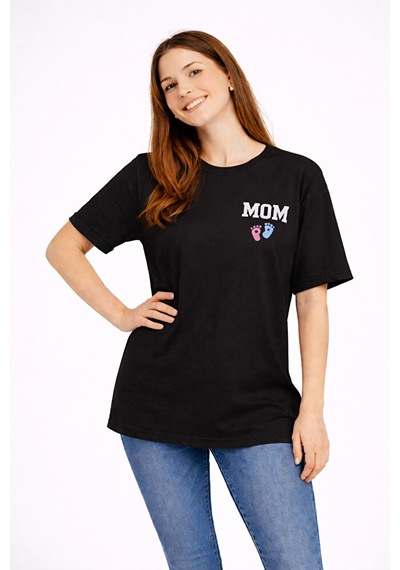 Nevermind Anne Baba Kombini Mom Dad Baskılı Çift Tişört Oversize Unisex 2 L Siyah Nevermind Anne Baba Kombini Mom Dad Baskılı Çift Tişört Oversize Unisex 2 L Siyah