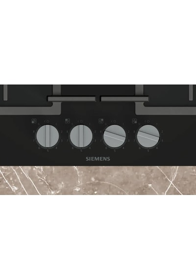 Siemens EP6A6HI40O Gazlı Sert Cam Ankastre Ocak Siyah
