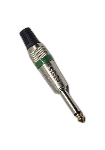 6.35mm Mono Jak Metal Kasa Altın Uçlu Profesyonel Gitar Amfi Hoparlör Ses Kablosu Tamir Konnektörü