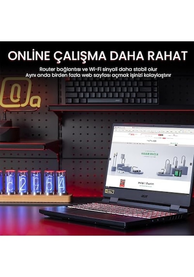 Saf Bakır Metal Konnektör Ethernet Kablosu Siyah 2 Metre Diğer