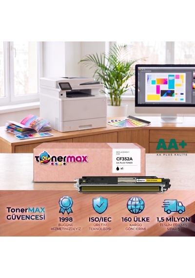 Hp 130a Cf352a Sarı Uyumlu Toner Aa Plus / Color Laserjet Pro Mfp M176 / M177