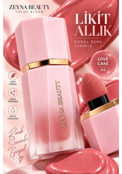 Color Bloom Likit Sıvı Allık Love Cake Pembe-04 - 702960610 Diğer