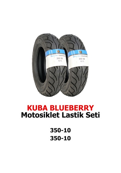 Küba Blueberry, 350-10 Tl Ve 350-10 Tl Dubleks Motosiklet Lastik Seti