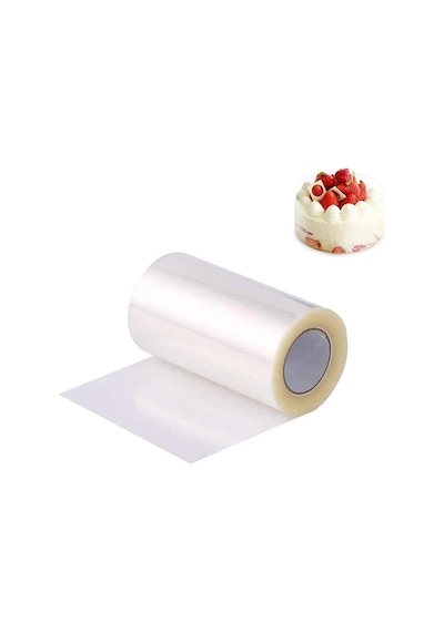 Yan Dekor Film 11 Cm X 25 M Krema Tutucu, Transfer Jelatin, Pasta Çemberi Bant