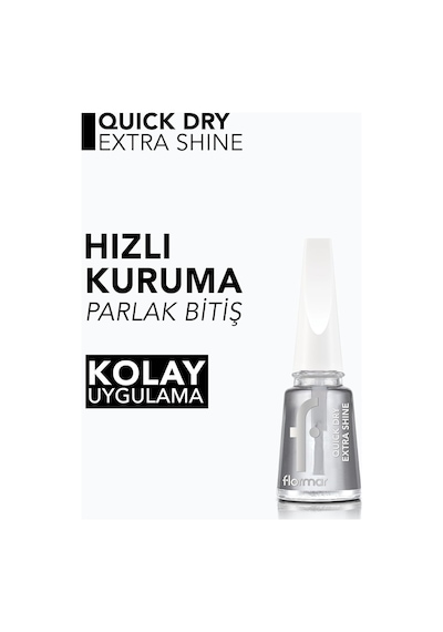 Quick Dry Extra Shine Çabuk Kuruyan Ve Parlaklık Veren Top Coat Tırnak Cilası