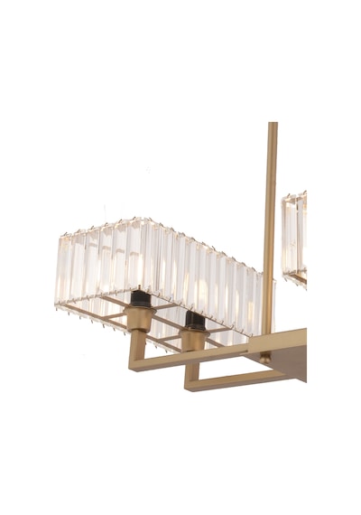 Brambles 6'lı Eskitme Kristalli Taşlı Modern Tasarım Kristal Salon Avize