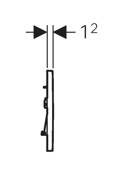 Geberit - Kumanda Kapaklı Sigma 30-çift Basmalı. Parlak/mat/parla