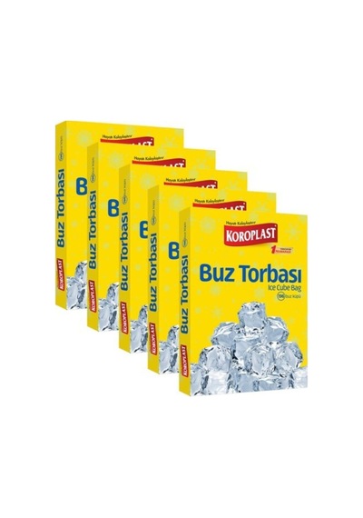 Buz Torbası 196 Küp - 5 Paket