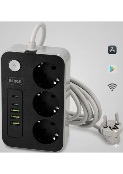 Akım Korumalı Casus Mini Gizli Wifi 3'lü Priz Kamera