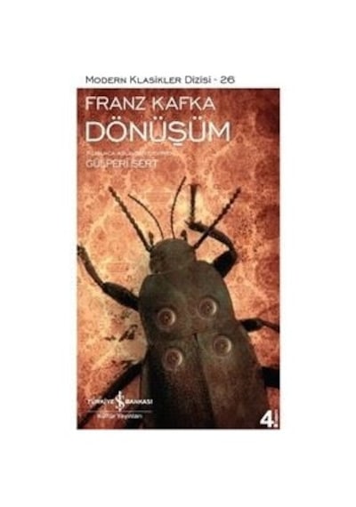 Modern Klasikler Dizisi Franz Kafka Dönüşüm Romanı Türkçe, Ciltsiz, 80 Sayfa