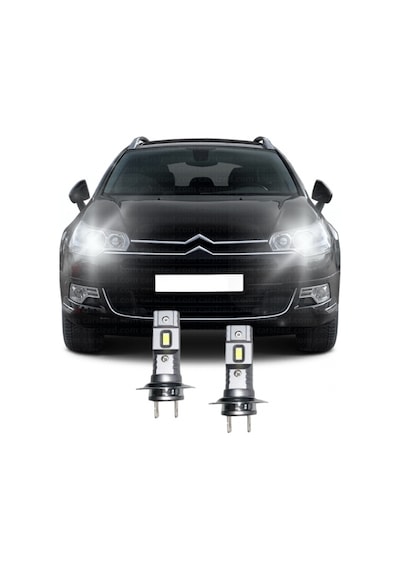 Cıtroen C5 Led Xenon Kısa Far Ampulü H7 Mini Led 2'li Set