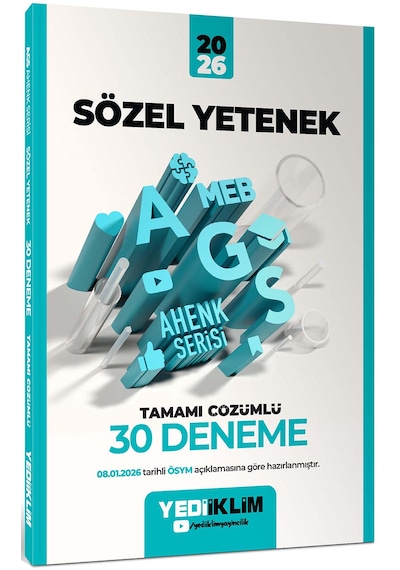 Yediiklim 2026 Meb Ags Ahenk Serisi Sözel Yetenek Tamamı Çözümlü 30 Deneme