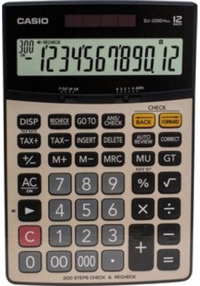 Casio Dj-220D Plus 12 Haneli Hesap Makinesi