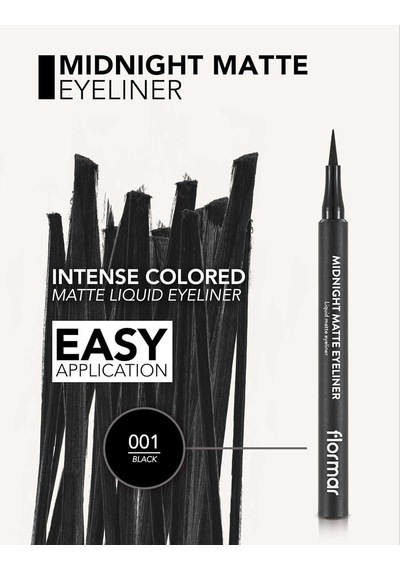Mat Likit Kalem Eyeliner Siyah - Midnight Matte Eyeliner - 001 Black - 8690604532292 Diğer