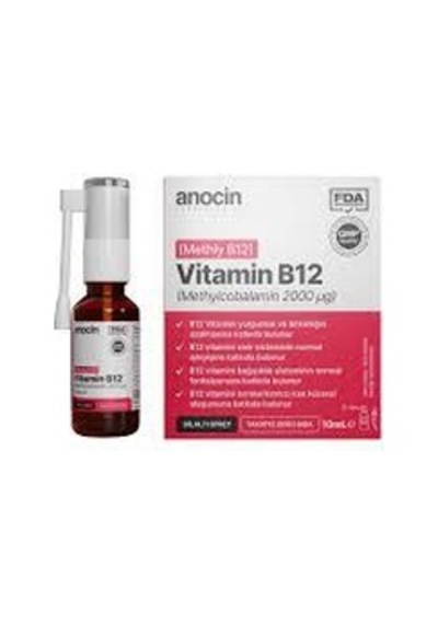 Anocin Methyl Cobalamin B12 Sprey 1000 Mcg 2000 Ug 10 Ml