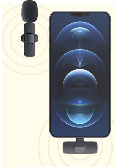 Torima K9 2li Type-c + Lightning Dönüştürücülü Kablosuz Yaka Mikr