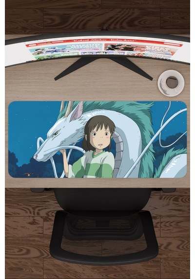 Spirited Away Kaymaz Dikişli Kauçuk Oyuncu Mousepad V3 - 70x30 Xl Gaming Mouse Pad Fare Altlığı
