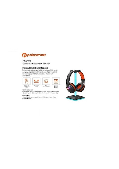 Polosmart Pgs401 Kablolu Rgb Aydınlatma Dokunmatik Taşınabilir Ga