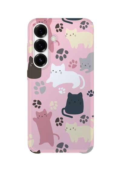 Samsung Galaxy S25 Plus Uyumlu Baskılı Şeffaf Telefon Kılıfı Koleksiyon: Cute Animals 6