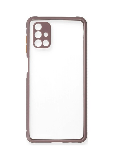 Bezos Samsung Galaxy M51 Kılıf Miami Şeffaf Silikon - Açık Mor Bty