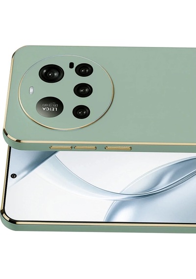Xiaomi Mi 15 Ultra Kılıf Volet Silikon - Açık Yeşil Düz Renkli