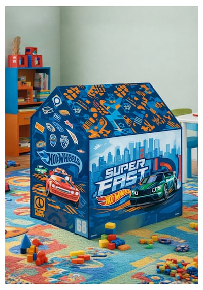 Hot Wheels Lisanslı Oyun Çadırı Mavi