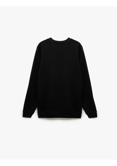 Koton Pamuklu Uzun Kollu Bisiklet Yaka Erkek Basic Sweatshirt Siyah 6wam70017mk Siyah Koton Pamuklu Uzun Kollu Bisiklet Yaka Erkek Basic Sweatshirt Siyah 6wam70017mk Siyah