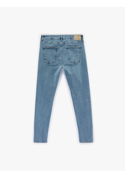 Koton Normal Bel Pamuklu Skinny Fit Jean Pantolon - Michael Jean Açık İndigo 6sam40052nd Açık İndigo Koton Normal Bel Pamuklu Skinny Fit Jean Pantolon - Michael Jean Açık İndigo 6sam40052nd Açık İndigo