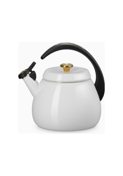 Le Creuset Su Isıtıcısı Çanı 2,1 L, Emaye Karbon Çelik, Şık Ve Dayanıklı Su Isıtıcılar Beyaz 11