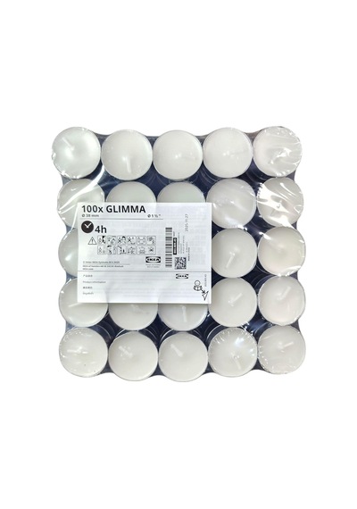 Ikea 100 Tealight Mum Kokusuz Ev Tatil Parti Dekoru Glımma Çok Renkli