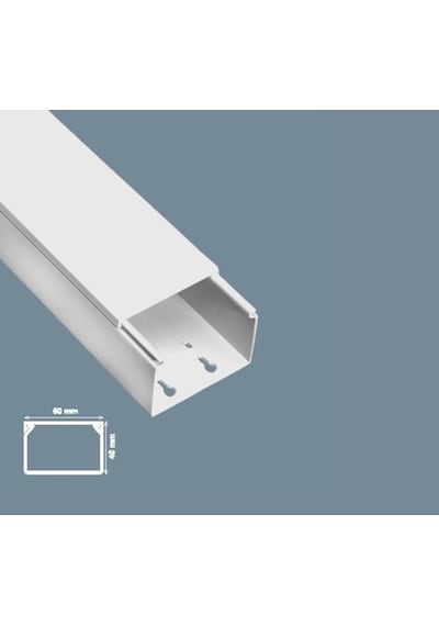 Mutlusan Kablo Kanalı 40 Metre 60X40 Mm Canalex Yapışkan Bantlı