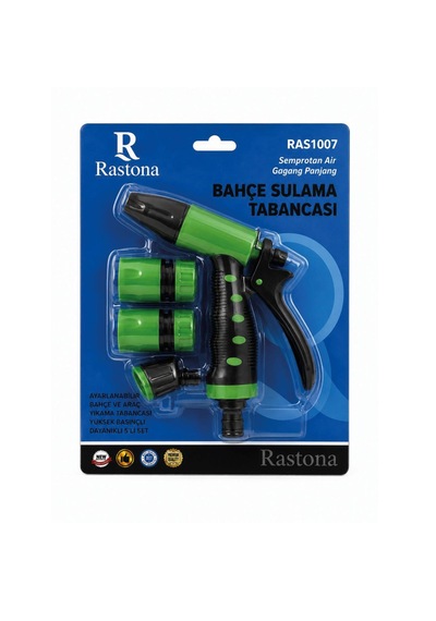 Rastona Ayarlanabilir Bahçe Sulama Tabancası 5 Parça
