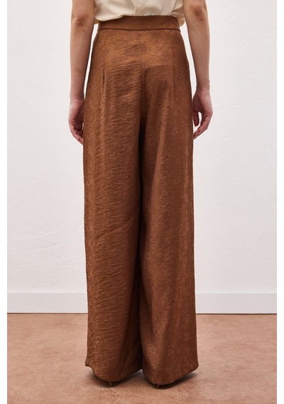 Sateen Freya Pantolon - Kahve-137153 Kahve