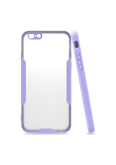 Apple Uyumlu - iPhone 6 Kılıf Platin Silikon - Lila