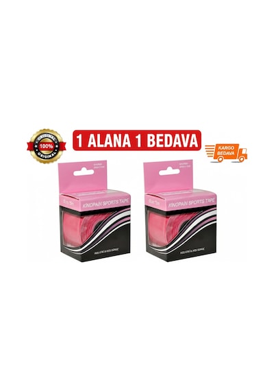 Kinopain Spor Bandı Pembe 5 CM x 5 M 1+1